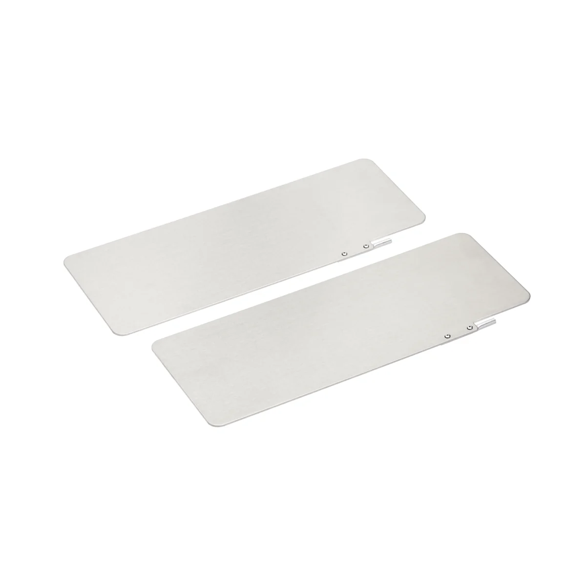 Zwei Aluminium-Elektrodenplatten 300 × 120 mm
